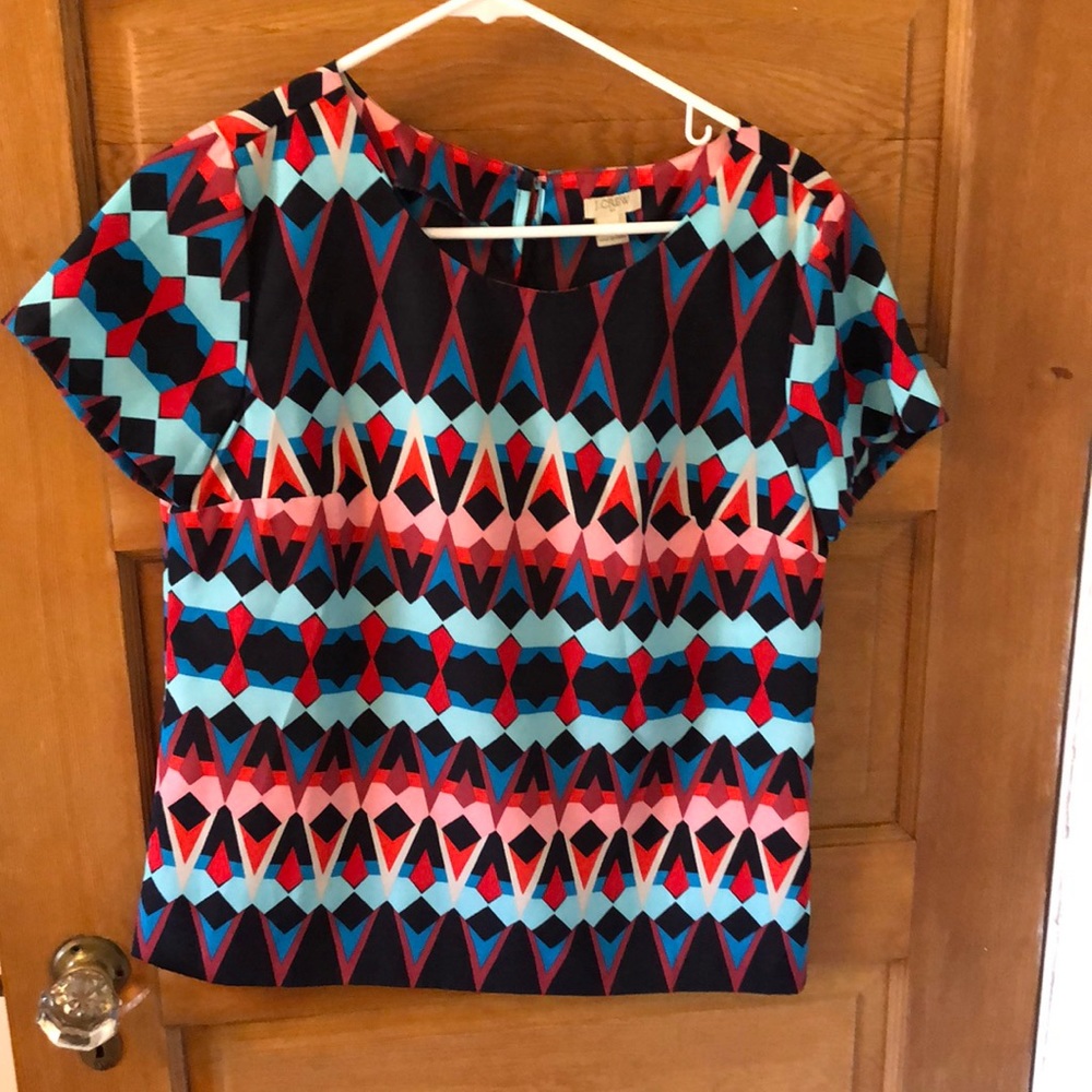 JCrew XS Blouse colorful